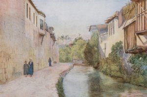 أسوار المدينة ونهر بردى بدمشق