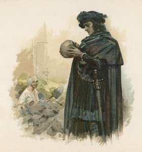 قرية مع جمجمة يوريك (chromolitho)
