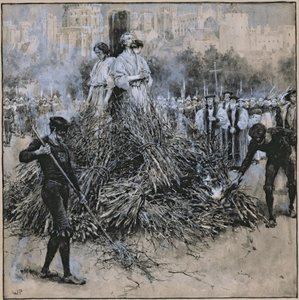 استشهاد روبرت تستوود (ألوان مائية على ورق)