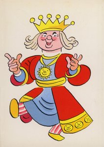 شخصيات من كتب الأطفال: أولد كينج كول (طباعة حجرية ملونة)