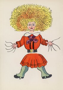 شخصيات من كتب الأطفال: ستروولبيتر (طباعة حجرية ملونة)