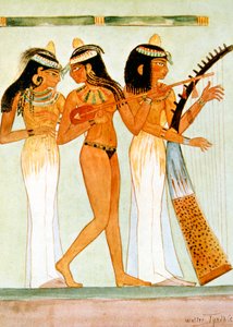 موسيقيون وراقصون مصريون قدماء ، 1910 بواسطة والتر تيندال