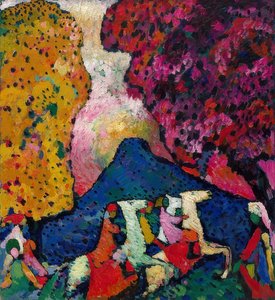 الجبل الازرق. 1908-09 بواسطة فاسيلي كاندينسكي