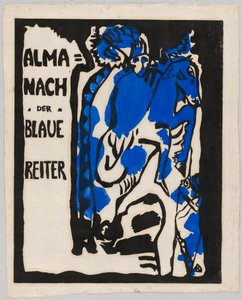 نقش خشبي لتقويم "Der Blaue Reiter" بواسطة فاسيلي كاندينسكي