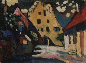 مورناو. ساحة القلعة ، 1908 بواسطة فاسيلي كاندينسكي