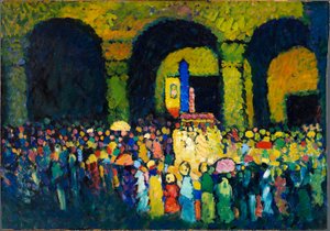 كنيسة لودفيجسكيرش في ميونيخ (1908) بواسطة فاسيلي كاندينسكي