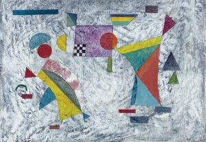 "Volage" (Flatterhaft) لوحة رسمها فاسيلي كاندينسكي (أو فاسيلي كاندينسكي أو كاندينسكي بواسطة فاسيلي كاندينسكي