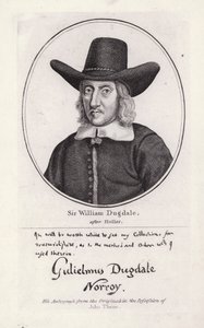 السير وليام دوجديل (نقش) بواسطة Wenceslaus (بعد) Hollar
