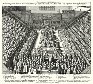 محاكمة توماس وينتورث بواسطة Wenceslaus (بعد) Hollar