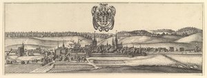 أنسباخ وكوبورغ ، عرض من وجهتي نظر أ و ب ، 1625-1677. بواسطة وينسلوس هولار