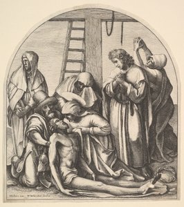 النزول من الصليب ، بعد هولبين ، 1640.