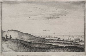 المشاهدات الإنجليزية: Old Shoreham ، 1645. بواسطة وينسلوس هولار