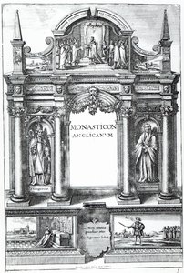صورة من "Monasticon Anglicanum" بقلم ويليام دوجديل ، 1718-23 بواسطة وينسلوس هولار