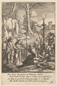 يسوع يواجه منتقديه ، 1625-1677. بواسطة وينسلوس هولار