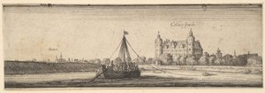قلعة Kelsterbach بالقرب من Hoechst am Main ، 1642-44. بواسطة وينسلوس هولار