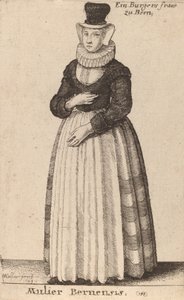 امرأة برنينسيس ، 1649. بواسطة وينسلوس هولار