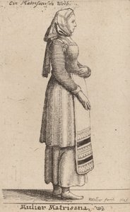 امرأة ماتريسانا ، 1649 بواسطة وينسلوس هولار