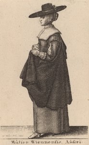 امرأة من الجنوب ، 1643 بواسطة وينسلوس هولار