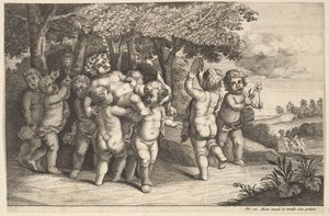 تسعة أولاد صغار ، 1625-1677. بواسطة وينسلوس هولار