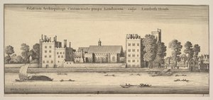 قصر في لندن إلى كانتربري بروباى بشكل عام لامبيث هاوس لامبيث هاوس بي ... ، 1647. بواسطة وينسلوس هولار