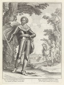 Portret van Frederik Hendrik ، prins van Oranje تاريخ دخول الملكة الأم للملك المسيحي إلى مقاطعات هولندا المتحدة. (عنوان المسلسل) بواسطة وينسلوس هولار