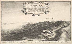 توقع الجانب الشمالي من طنجة فيما يتعلق ببحر الماين من التل عندما تأتي ... ، بحلول عام 1673. بواسطة وينسلوس هولار