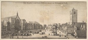 صلاح ، الدير الملكي الغربي للدير ، عمومًا قاعة بريان هال وستمنستر ، 1647. بواسطة وينسلوس هولار