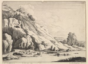 الجسر الحجري ، 1649. بواسطة وينسلوس هولار