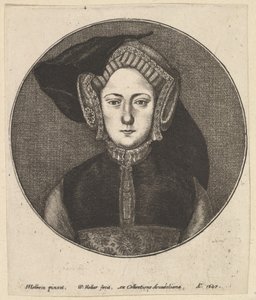 امرأة غير معروفة ، 1647. بواسطة وينسلوس هولار