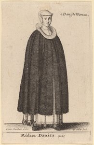 امرأة دنماركية بواسطة Wenceslaus Hollar بعد Hendrik J. van Craenhals