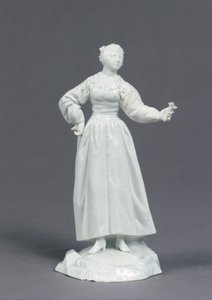Signoria Lucia ، من مجموعة "Commedia dell&39;Arte" ، من إنتاج Fuerstbischoefliche Fayencemanufaktur Fulda ، c.1770 (الخزف)