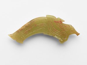 قلاده على شكل طائر، c.1050-c.950 ق بواسطة اسرة تشو الغربية الصينية