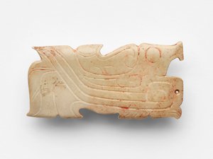 قلادة على شكل طائر ، حوالي 1050 - 950 قبل الميلاد بواسطة اسرة تشو الغربية الصينية