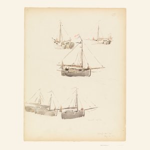 رسم، المراكب الهولندية، 20 أغسطس 1887