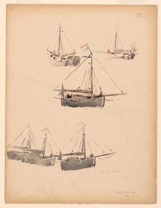 رسم، المراكب الهولندية، 20 أغسطس 1887