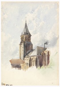 رسم، سان جيرمان دي بريه، باريس، حوالي عام 1887 بواسطة ويتني وارن جونيور.