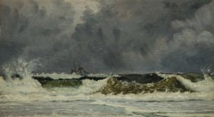 طقس قاس - ساحل جوتلاند ، 1884. بواسطة ويتوورث واليس