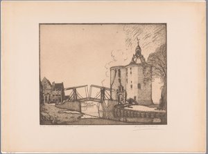منظر ل Drommedaris في Enkhuizen Enkhuizen ، الجمل العربي (العنوان الأصلي على الكائن)