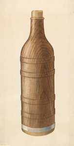 زجاجة نبيذ خشبية ، ج. 1938. بواسطة ويلبر إم رايس