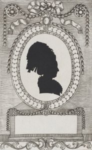 صورة ظلية للكونتيسة إنزنبرغ ، Stiftsfraulein ، 1784-1834. بواسطة فيلهلم أكرمان