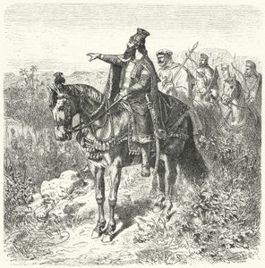 قورش الكبير ، الإمبراطور الفارسي (نقش) بواسطة فيلهلم كامبهاوزن