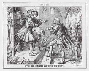 فرانز فون سيكينجن يحيي أولريش فون هوتن بواسطة فيلهلم كامبهاوزن