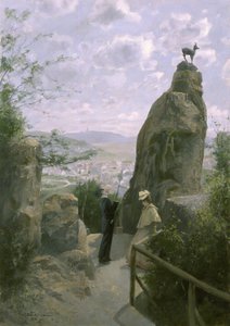 Gemse am Hirschensprung (الشامواه في قفزة الأيل)