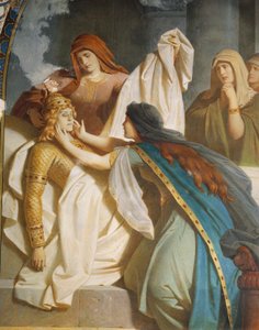 The death of Sigurd, from the Sigurd Saga, Lower Hall, c.1882-83 (mural)