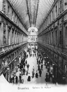 معرض سانت هوبرت في بروكسل ، c.1900 بواسطة فيلهلم هوفمان