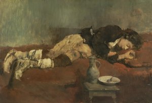 سافويارد بوي نائم ، 1869 (لوحة) بواسطة فيلهلم ماريا هوبيرتوس ليبل