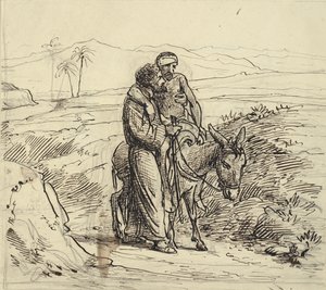 السامري الصالح يرافق الجرحى بواسطة فيلهلم مارستراند