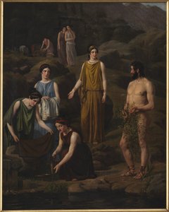 Nausicaa تجلب ملابس Odysseus المنكوبة في السفينة بواسطة فيلهلم مارستراند