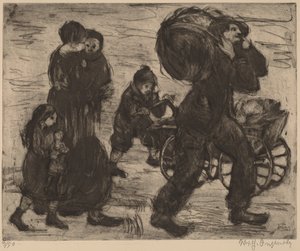 عائلة لاجئة بواسطة Wilhelm Oesterle