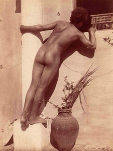 دراسة صبي ينظر من خلال نافذة ، c.1900 بواسطة البارون فيلهلم فون جلودين